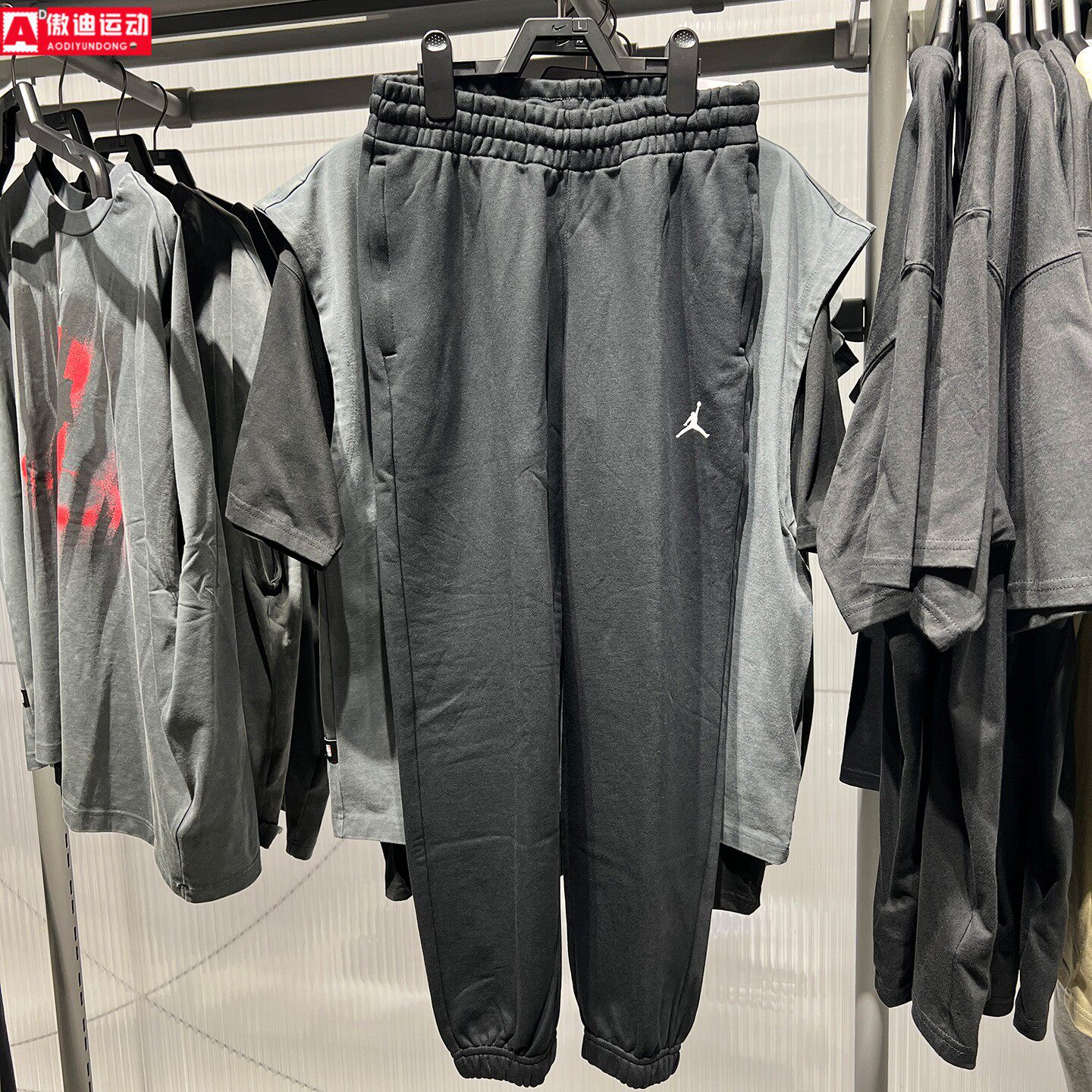 Nike克男裤2026冬新款Jordan宽松毛圈保暖束脚运动长裤IM7669-010
