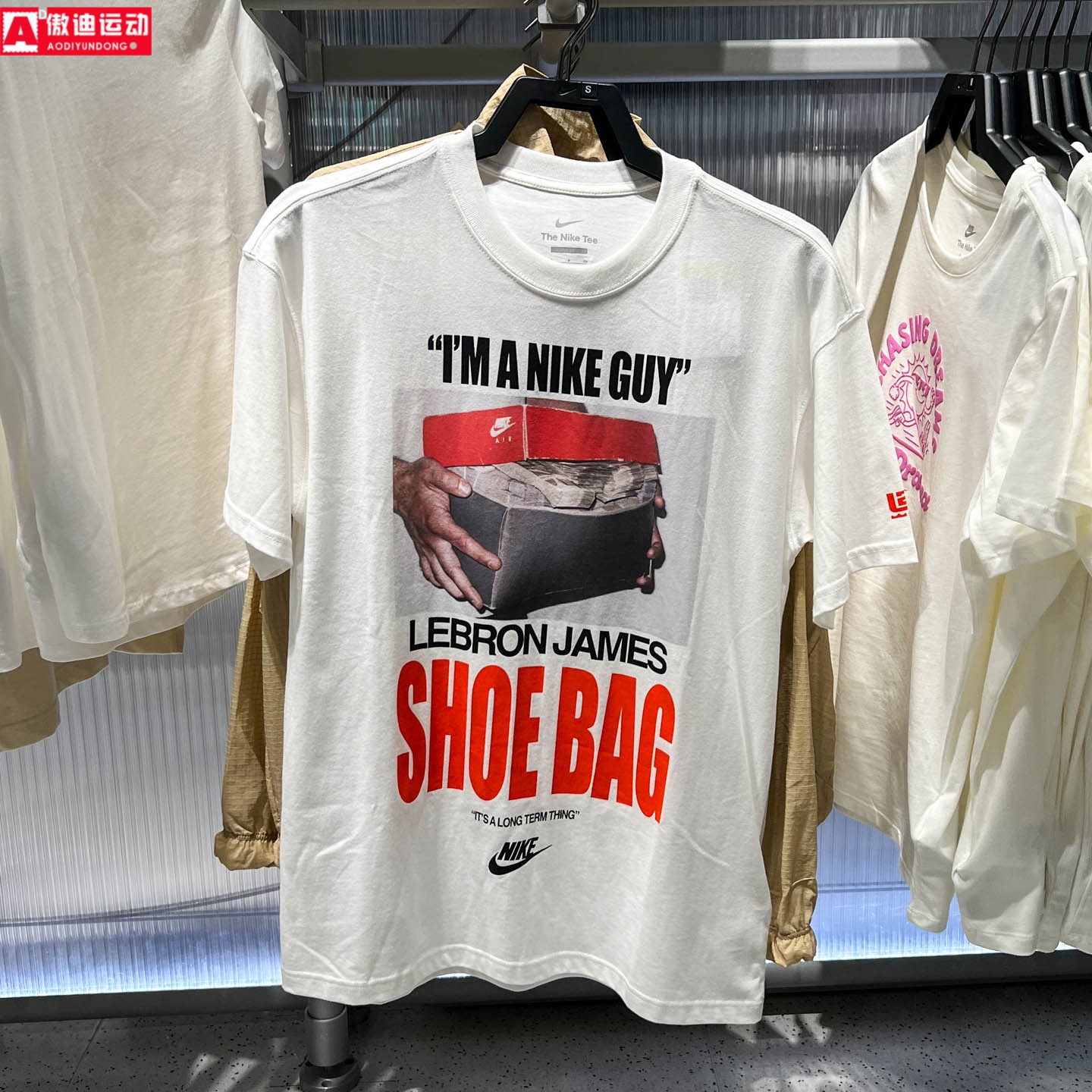 NIKE耐克男装2026夏季詹姆斯篮球纯棉印花运动短袖T恤IH8574-100