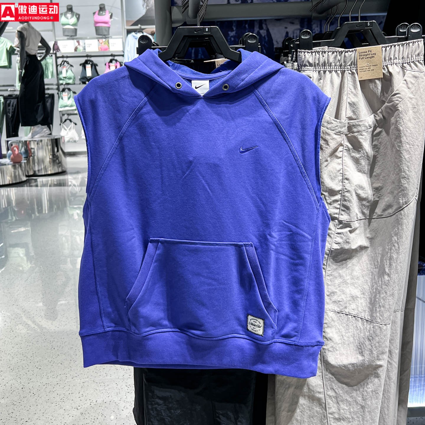 耐克新款2026夏季Dri-FIT 男子速干针织无袖训练连帽衫IF2796-510