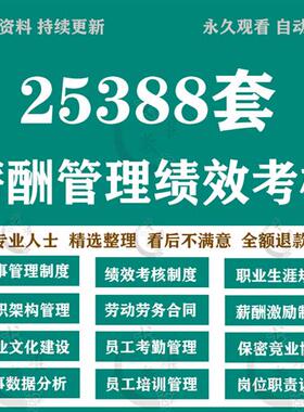 绩效考核与薪酬激励管理方案设计Z员工kpi体系企业管理制度工具包