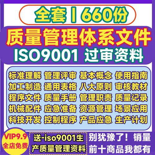 iso9001质量管理体系 文件程序手册标准参考培训内审新B版全套资