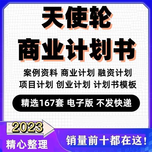 天使轮A轮商业计划书创业公司项目融资商业计划成功案g例方案模板