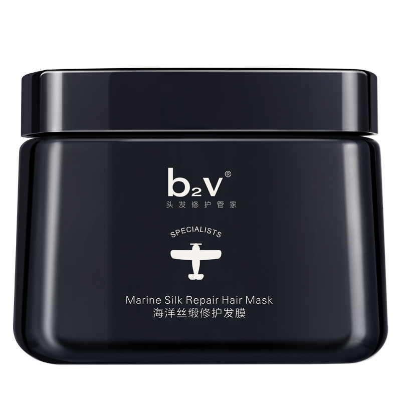 b2v护发膜墨藻海洋丝缎修护发膜改善毛躁干枯烫染受损补水顺滑免