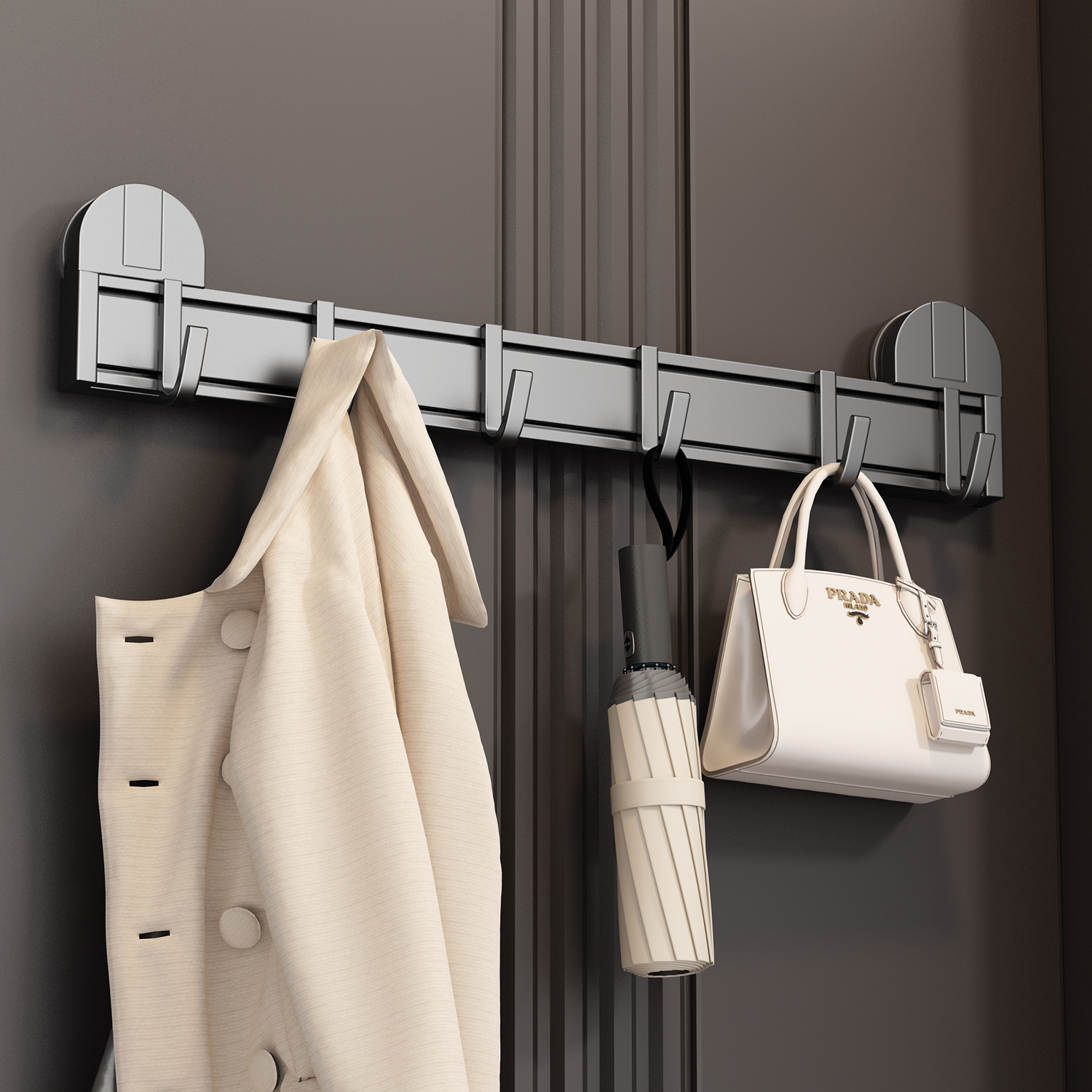 吸盘门后挂钩强劲吸附不掉落