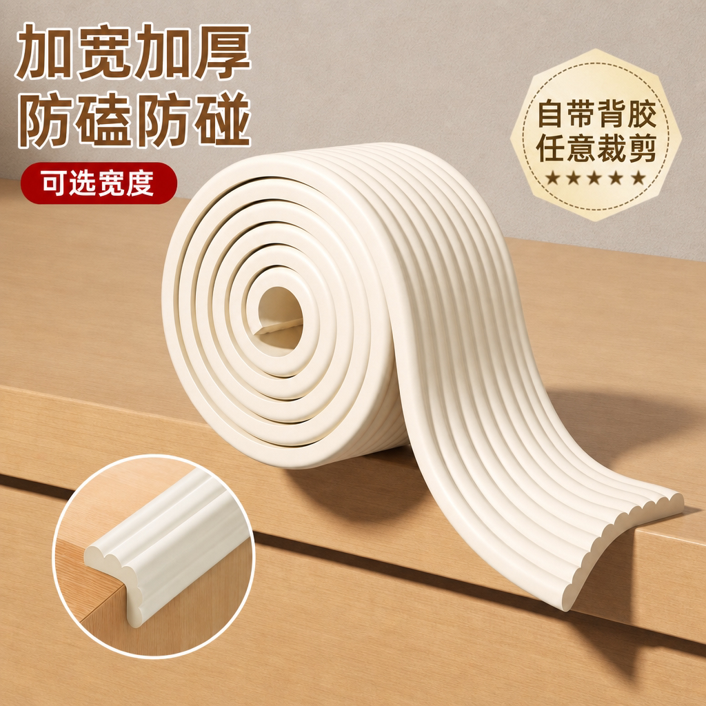 墙面护角防磕碰直角客厅圆弧阳角条护角条双面胶门角防撞护角自粘