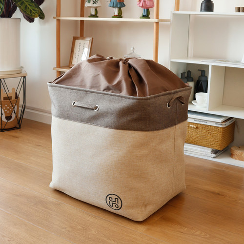 大容量布艺收纳袋换季防尘收纳篮整理包衣服筐被子衣橱衣柜脏衣篓