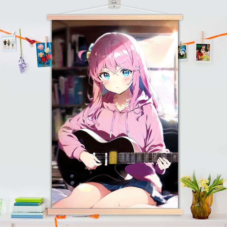 孤独摇滚动漫挂画实木二次元周边学生宿舍房间挂墙装饰画照片定制