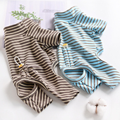 2025春秋家居服 比熊泰迪睡衣打底衫 德绒宠物狗狗秋季 四脚衣服薄款