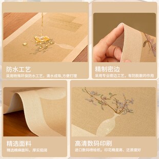 瓶兰m图桌旗新中式 优选 禅意茶桌茶旗长桌布防水茶席干泡垫