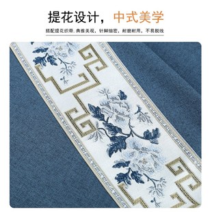 防c水防油圆桌桌布家用圆形餐桌布高级感轻奢酒店台布新 优选中式
