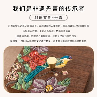 202 优选胡桃木实木烟灰缸高端大气上档次家用客厅防O灰飞带盖中式