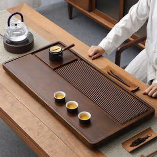 家用干泡台茶具茶台茶海电木年轻人竹制沥水盘 优选茶盘202h5新款