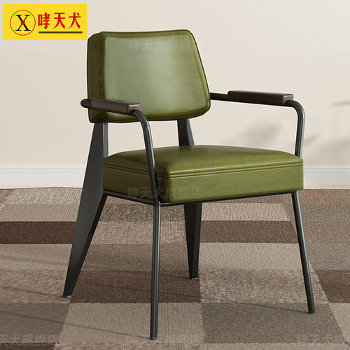 精选loft电脑椅工业r风会议椅铁艺办公椅子家用简约靠背扶手复古