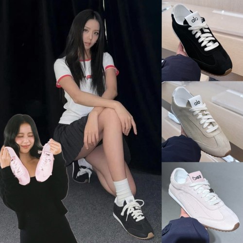 美代正品ALO 明星同款德训鞋绒面麂皮运动通勤休闲百搭复古阿甘鞋