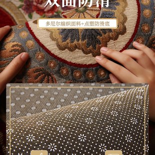 进门v垫子红色家用地毯客厅卧室入户门地垫防 精选轻奢高端新中g式