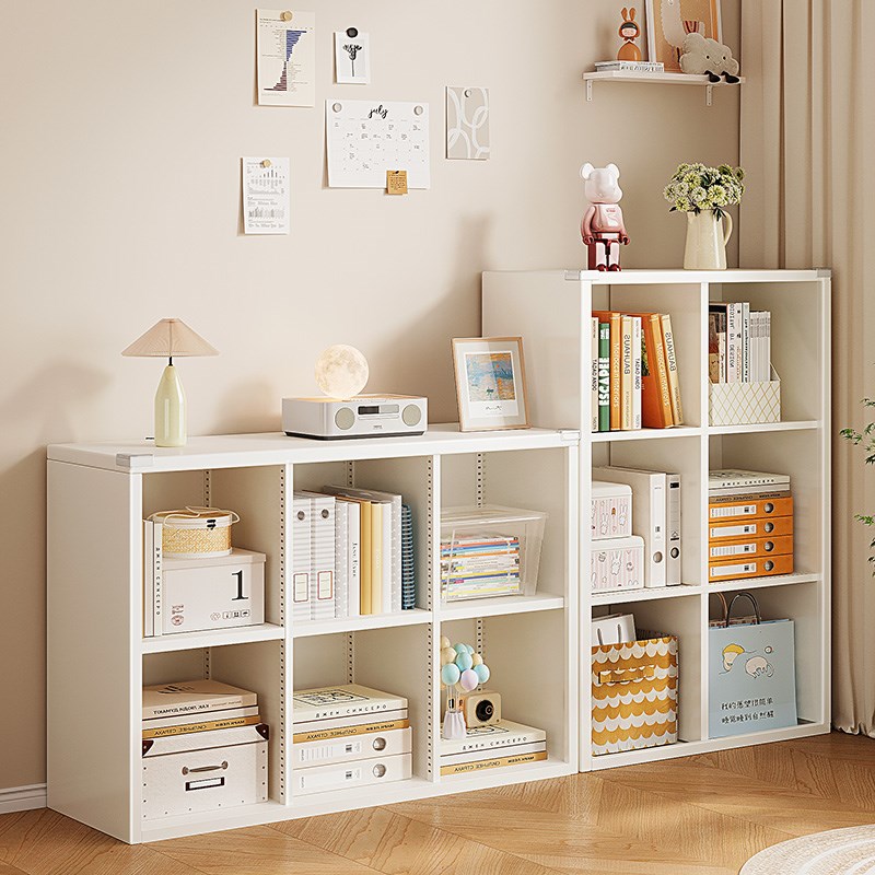 优选去客厅i化模块组合书柜简约沙发侧边八格收纳矮柜落地铁皮