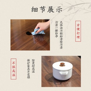 精选红木家具餐桌桌布茶几布轻奢高级感防K水防油免洗防烫桌布定