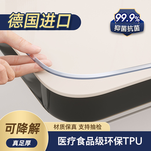 精选进口透明tpu防水防t油免洗软玻璃水晶板餐桌桌布圆桌茶几垫子