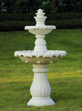 优选欧式流水喷泉婚庆喷水池w造景装饰摆件花园户外庭院水景网红