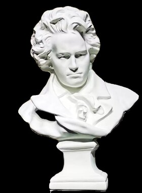 新年贝多芬大号人物头像雕塑摆件欧D式家居装饰书柜钢琴样板间艺