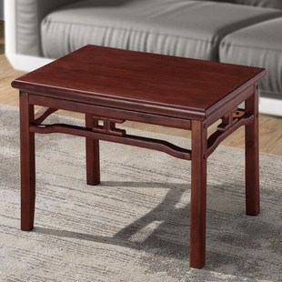 新年办公b室茶几简约现代木质小户型客厅家用沙发边几红胡桃会客