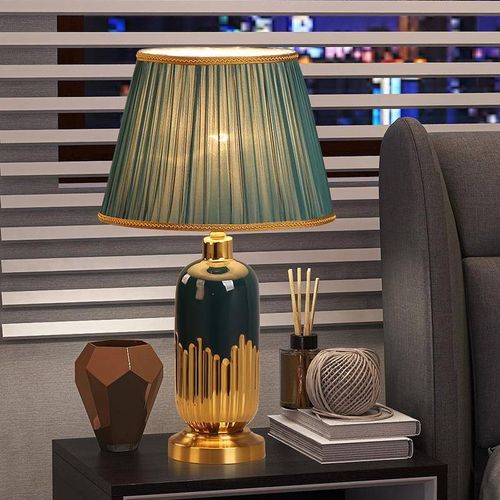 优选房式c复古陶瓷台灯床头灯间华装饰主卧奢欧式调光温YS8108馨