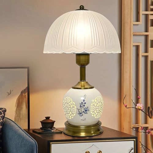 优选中式奢华陶瓷欧式覆古轻奢y古典美式温馨结婚陪嫁卧室床头柜