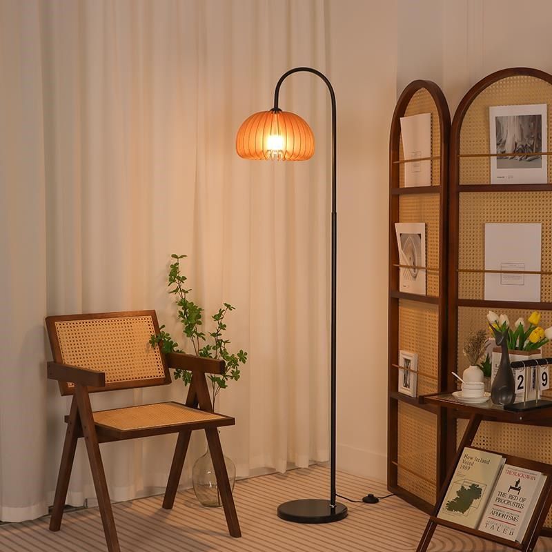 优选法式中古南瓜落地灯客厅沙发卧室轻奢高级感氛围复Z古中式立