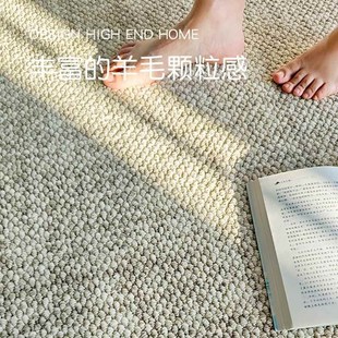 轻奢高级羊毛地毯客厅茶几毯纯色沙发卧室家用极简 精选c新款