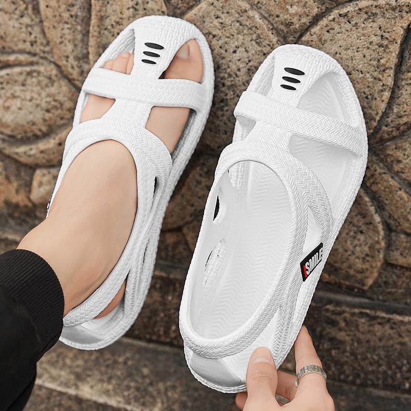 正货凉鞋男2025新款夏季外穿司机专用罗马编织草鞋户外开车运动沙