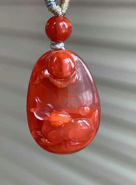 南红玛瑙吊坠手镯戒指手串柿子红冰飘荔枝冻前锦仕途十二生肖兔