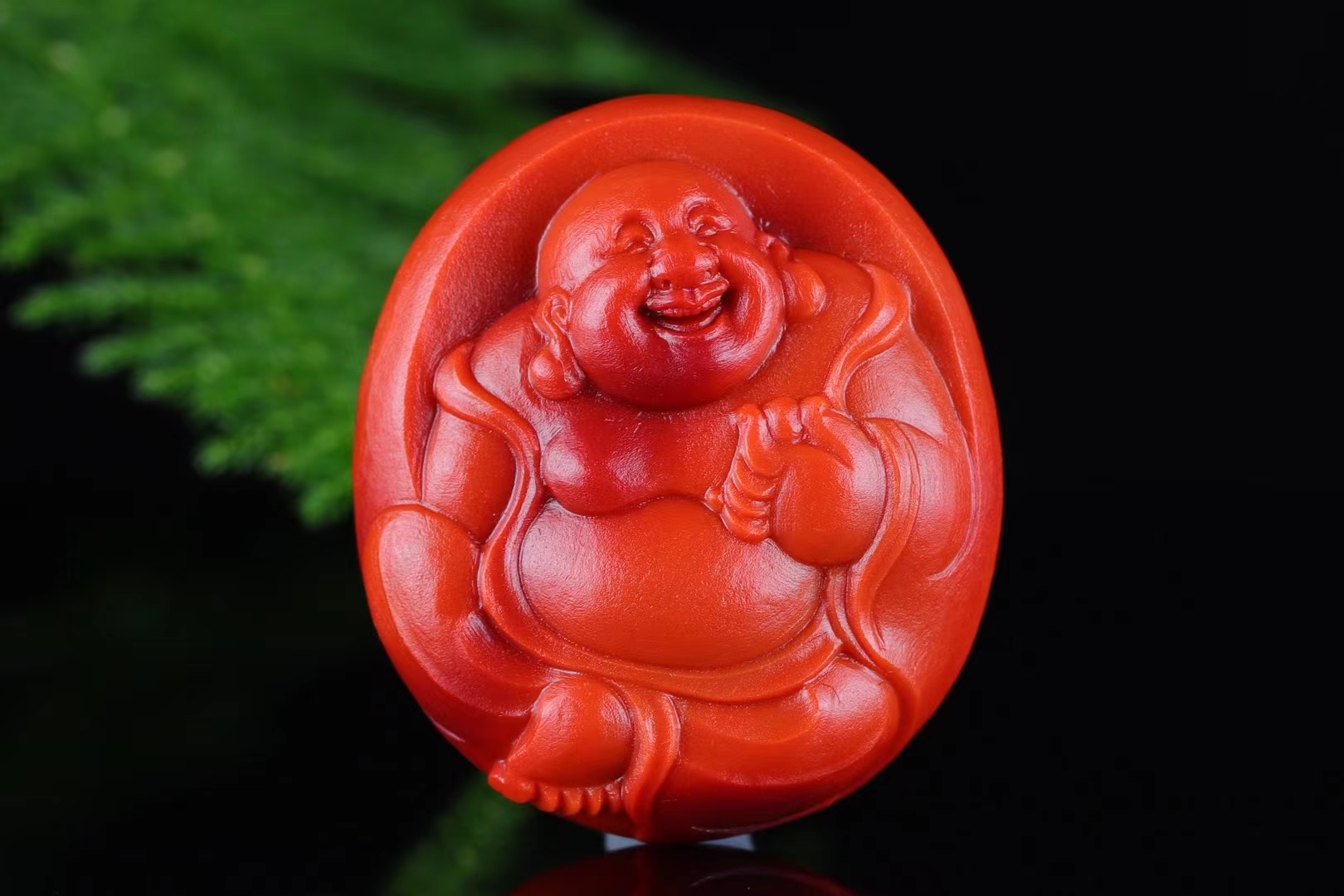南红玛瑙包浆挂件瓦西料柿子红弥勒佛公吊坠锦红苏工雕件七夕礼物