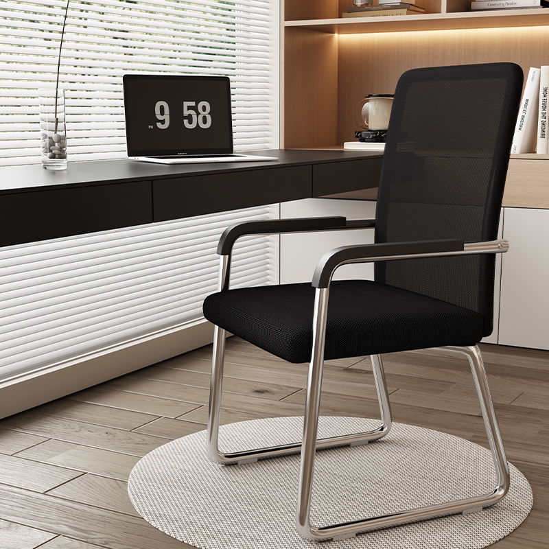 办公椅舒适久坐简约会议椅麻将椅电脑椅家用网椅弓形经济型靠背凳