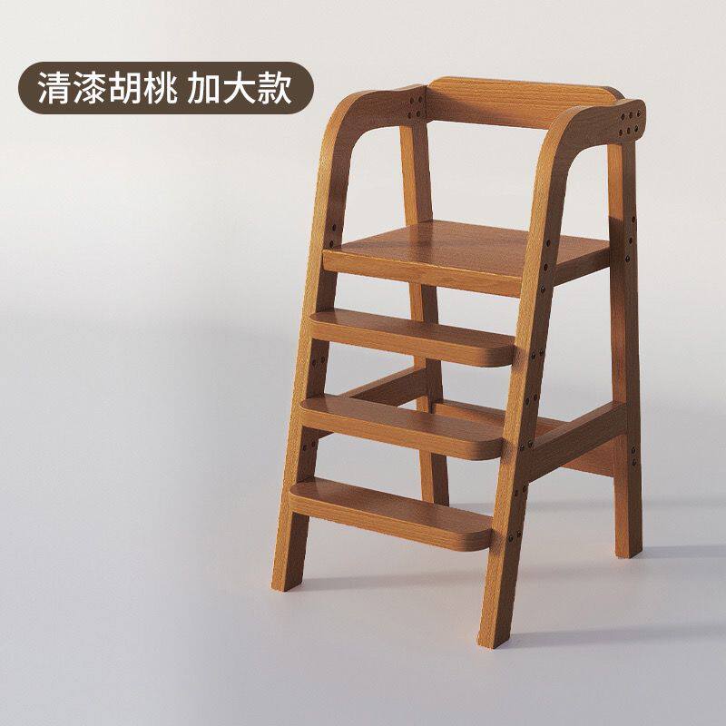 2025儿童餐椅木质大宝宝家用高脚凳实木吃饭椅子加宽升降大童成长