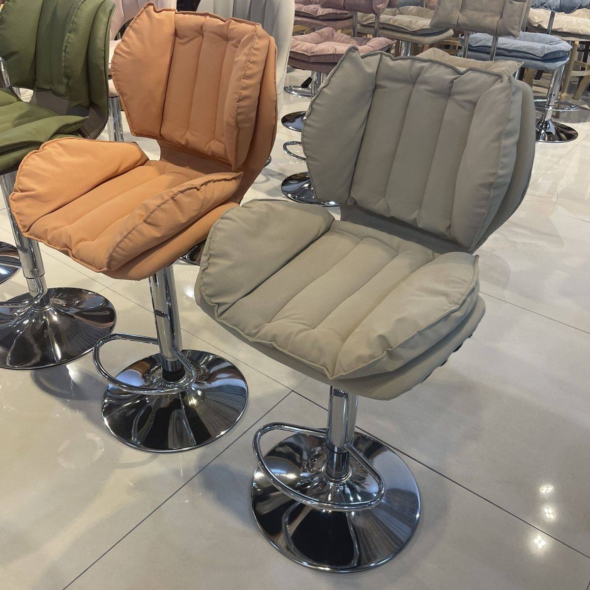 2025酒吧椅子电脑椅妆台凳美甲凳美容美发吧台凳子客厅室内带轮可