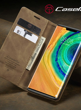 华为mate30pro手机壳翻盖适用于P60Pro手机皮套个性创意Mate60Pro新款磁吸防摔P50保护套硅胶lite插卡男女款