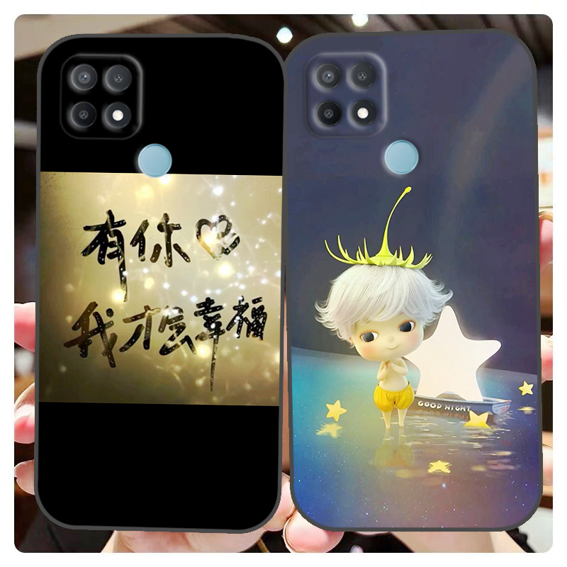 OPPOA15手机壳OPOOA15 国际版保护套CPH2185软胶保护时尚潮款套磨砂卡通来图定制