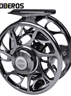 PROBEROS全金属渔轮 调节泄力渔线轮 中通矶竿筏轮前打轮 飞钓e1