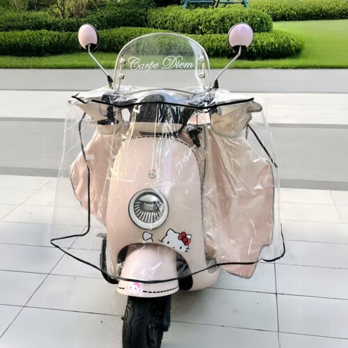 电动车防雨罩车头防尘罩防水电动车挡雨罩透明保护套电动车遮雨罩