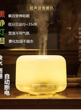 扩香仪可调光加湿器家用静音卧室香薰扩散炉店面大雾量香薰器。喷