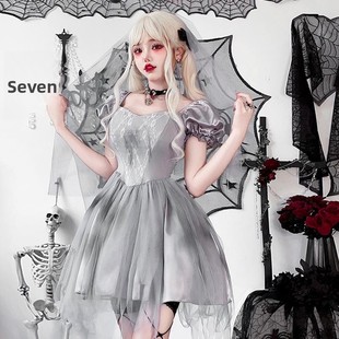 ghost 鬼新娘装 bride costume万圣节服装 女巫 vampire Halloween