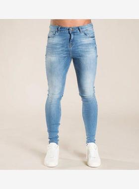 Man Plus Size Pants skinny Jeans Trousers Men 小脚牛仔长裤男