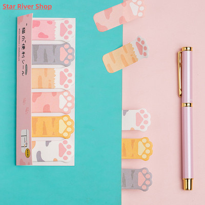 Mengtai Cute Cat Paw Sticky Notes Memo Pad Diary Stationary