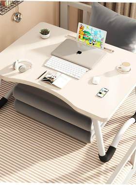 Foldable notebook student dormitory study table bed desk
