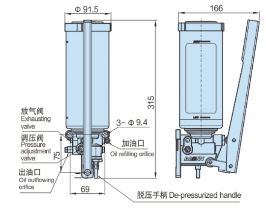 宝腾GEE-2型油脂润滑泵真空吸油机床机械润滑泵黄油泵