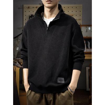 2025新款秋季高端黑色男士卫衣