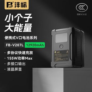 沣标VL TAP输出监视器图传补光灯V口电池 207W摄像机电池99WH双D