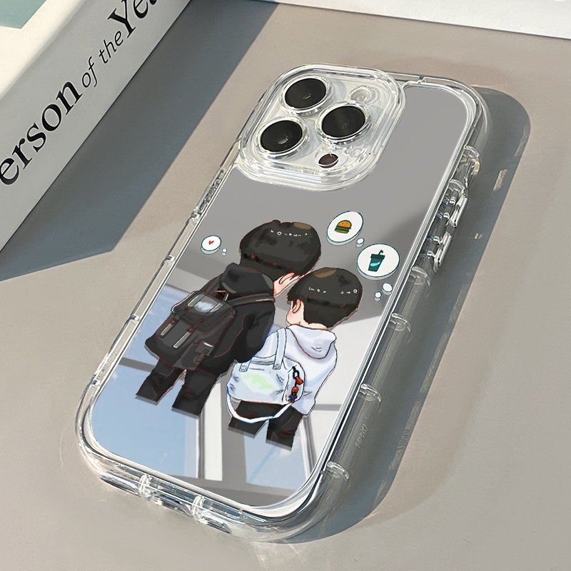 苹果16孙颖莎王楚钦手机壳苹果15华为mate60莎头组合iPhone14promax泡芙壳vivo镜面OPPO巴黎小米13主题卡通适