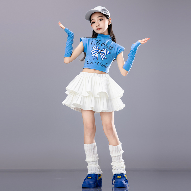 六一儿童多巴胺街舞演出服女童爵士舞套装走秀炸街女孩表演服装潮