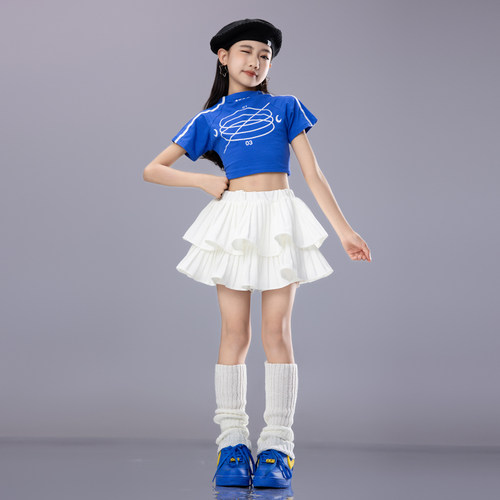 儿童女童爵士街舞演出服